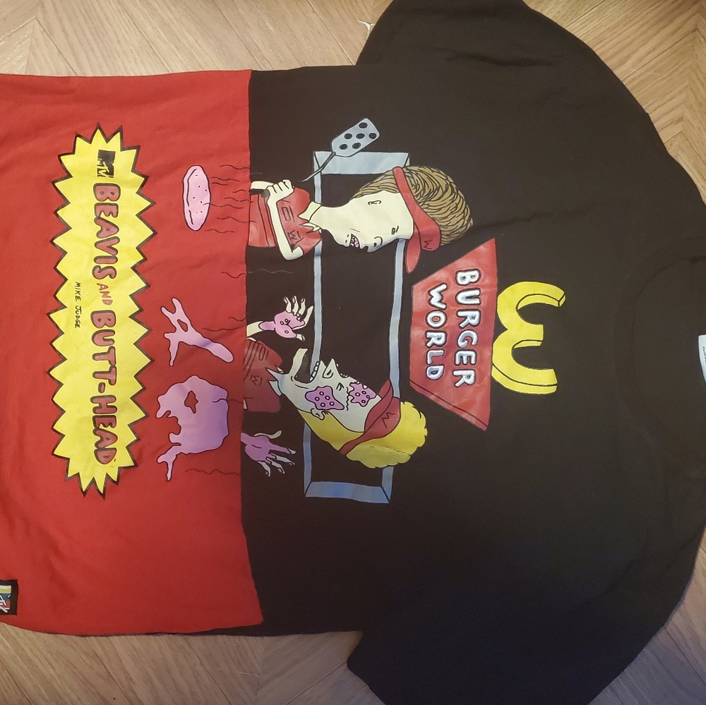 Beavis and butthead burger world shirt